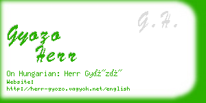 gyozo herr business card